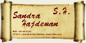 Sandra Hajdeman vizit kartica